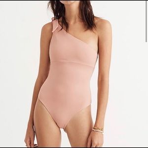 Tavik Kenton x Madewell Pink Asymmetrical Swimsuit - Small